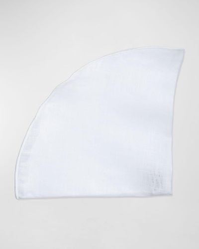 Edward Armah Solid Silk Pocket Circle - White