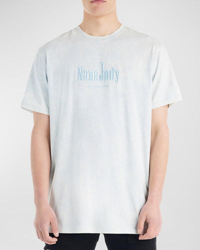 NANA JUDY Amalfi Embroidered Logo Short-sleeve T-shirt - White