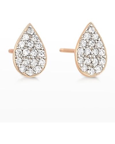Ginette NY Diamond Bliss Stud Earrings - Metallic