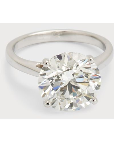 Neiman Marcus Lab Grown Diamond Round Solitaire Ring, 5.0Tcw - White