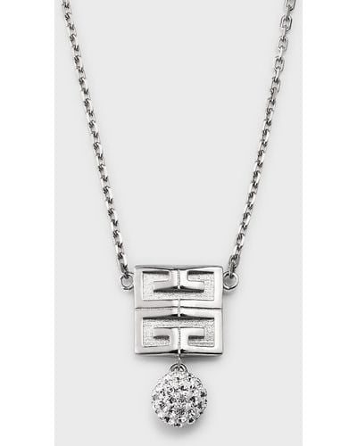 Givenchy 4G Crystal Necklace - Metallic