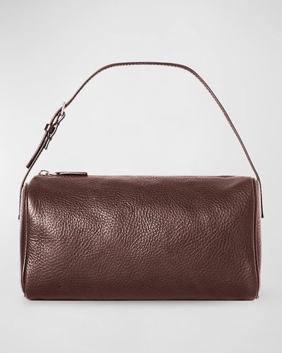 The Row 90s Top-handle Bag In Leather - Brown