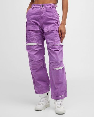 DARKPARK Julia Ripstop Cargo Pants - Purple