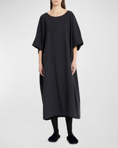 The Row Isora Oversize Maxi Dress - Black