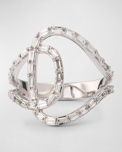 Lana Jewelry 14K Baguette Diamond Illuminating Ring - White