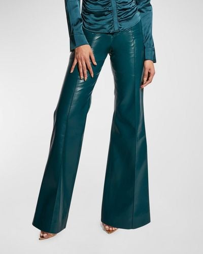AS by DF Tell Me Lies Recycled Leather Pants - Blue