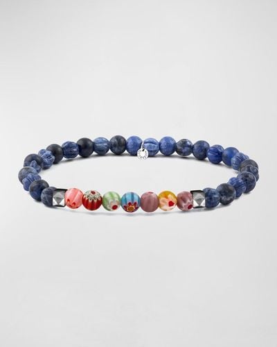 Tateossian Millefiori Bead Bracelet, Size S-Xxl - Blue