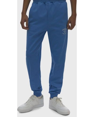 Helmut Lang Paris Logo Sweatpants - Blue