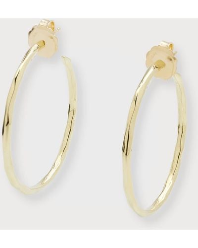 Ippolita Large Faceted Hoop Earrings - Metallic
