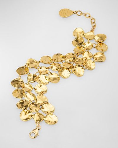 Devon Leigh Multi-circle Gold-plated Bracelet - Metallic