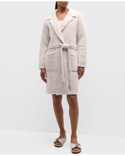 Barefoot Dreams Cozychic Double-knit Teddy Robe - Natural