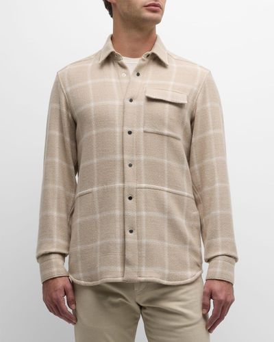 Kiton Cashmere-Blend Overshirt - Natural