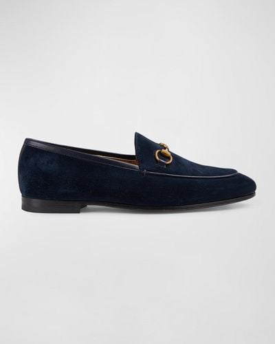 Gucci Jordaan Horsebit Loafers - Blue