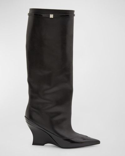 Givenchy Raven Pointed Toe Knee High Boot - Black