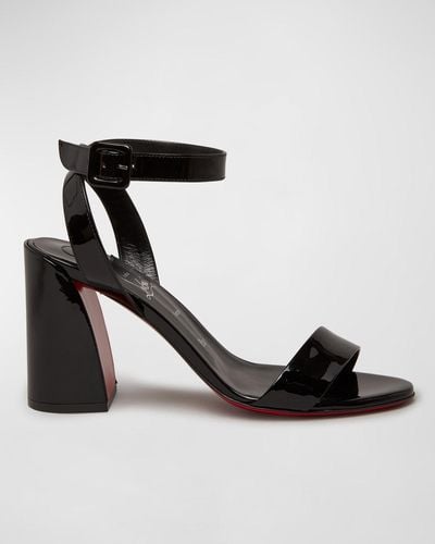 Christian Louboutin Miss Sabina Sole Ankle-Strap Sandals - Black