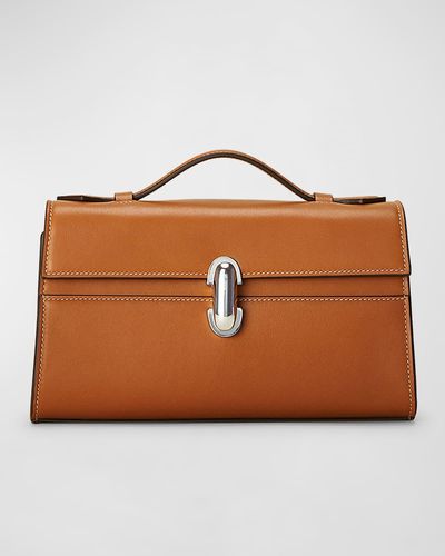SAVETTE The Symmetry Pochette Bag - Brown