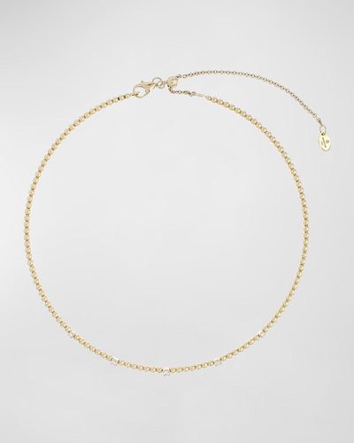 Krisonia 18k Yellow Gold Necklace With Diamonds - White
