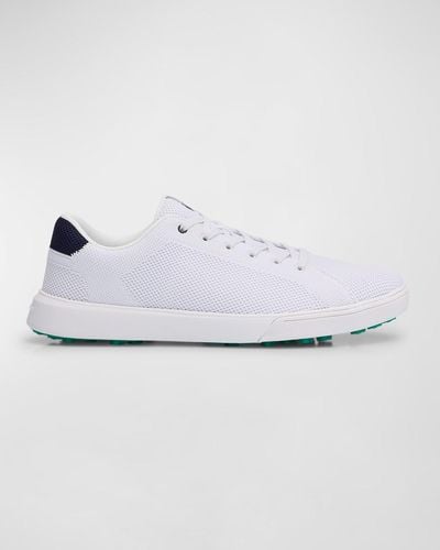 Peter Millar Drift Hybrid Course Knit Low-Top Sneakers - White