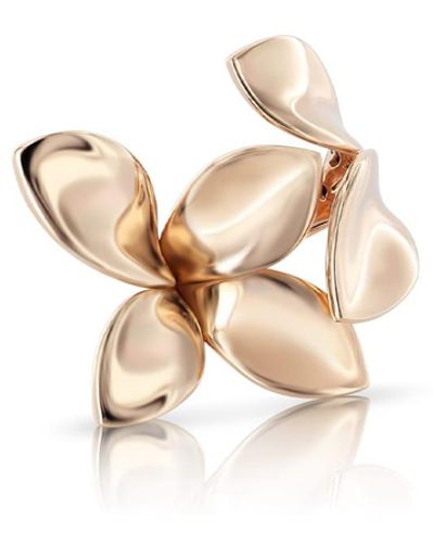 Pasquale Bruni Giardini Segreti 18k Rose Gold Ring, Size 7.5 - White