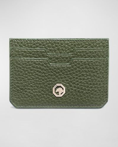 Stefano Ricci Small Leather Card Case Wallet - Green