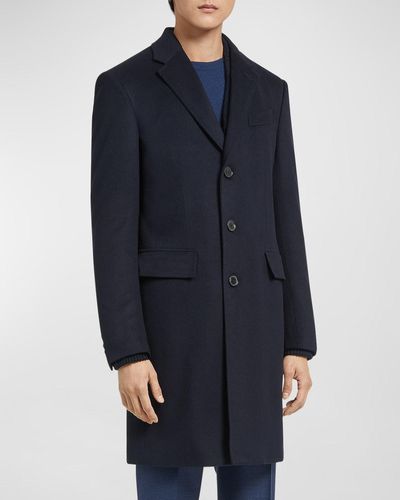 Zegna Oasi Cashmere Overcoat - Blue