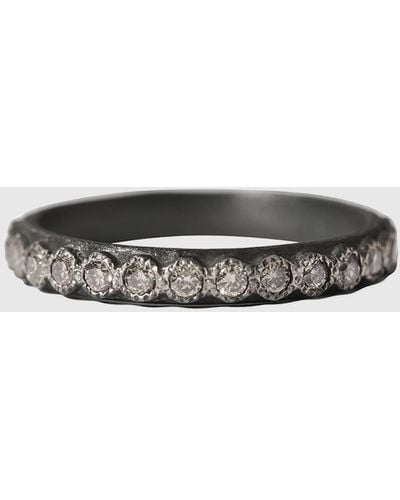 Armenta Diamond Band Ring - Gray