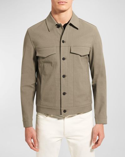 Theory The River Jacket - Brown