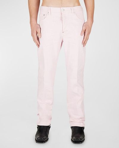 DSquared² 642 Straight-Leg Jeans - Pink