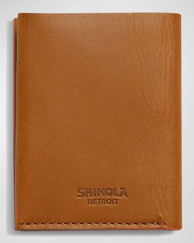 Shinola Vachetta Leather Utility Card Wallet - Brown
