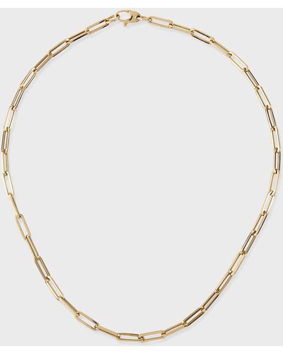 Kastel Jewelry 14k Small Link La Seta Necklace, 16"l - Natural