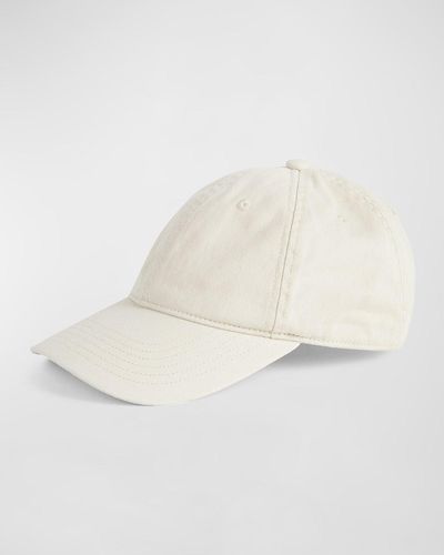 Totême Logo Cotton Baseball Hat - White
