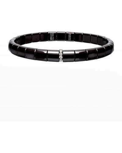 ’ROBERTO DEMEGLIO Ceramic & 18K Bracelet With Diamonds, 0.07 Tdcw - Black