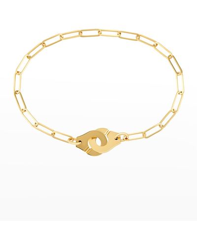 Dinh Van Yellow Gold Menottes R10 Medium Bracelet - Metallic