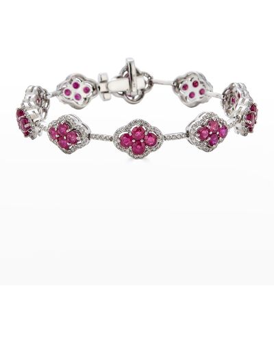 Piranesi Ruby And Pave Diamond Bracelet - Pink