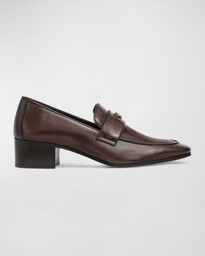 Bougeotte Leather Flat Loafers - Brown
