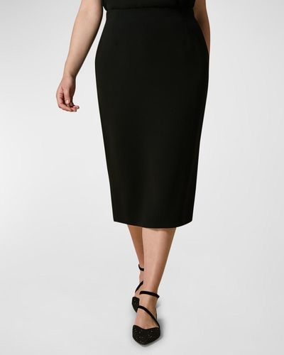 Marina Rinaldi Plus Size Lazise Cady Pencil Skirt - Black