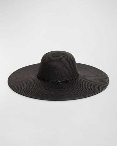 Pia Rossini Romero Large Brim Hat - Black