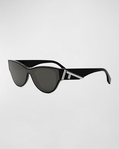 Fendi First Acetate Cat-Eye Sunglasses - Black