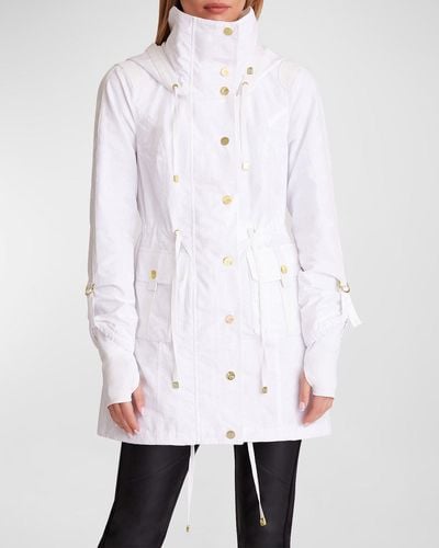 BLANC NOIR Collection Camo Anorak Jacket - White