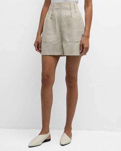 Co. Wool-Blend Cargo Shorts - Natural