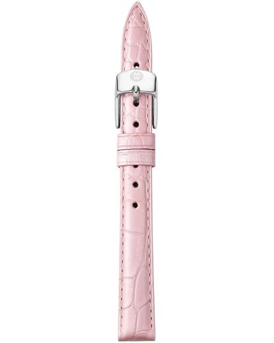 Michele Alligator Watch Strap, 14Mm - Pink