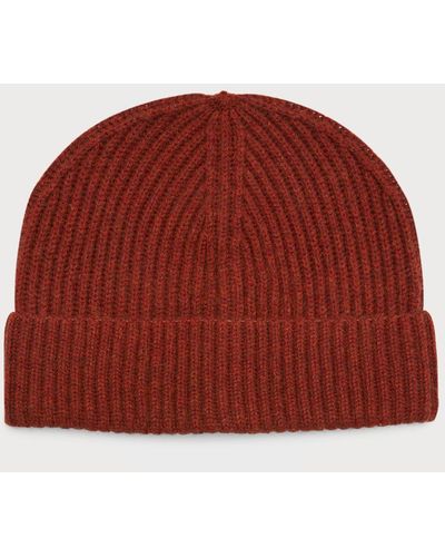 Neiman Marcus Cashmere Beanie Hat - Red