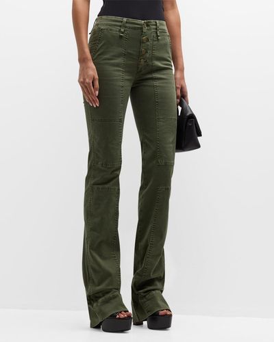 FRAME The Utility Slim Stacked Jeans - Green