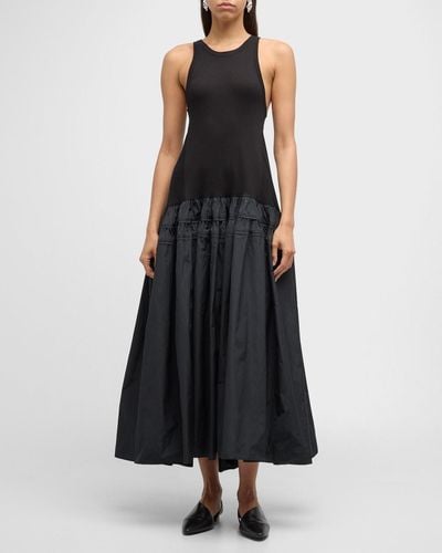 Co. Flared Maxi Dress - Black