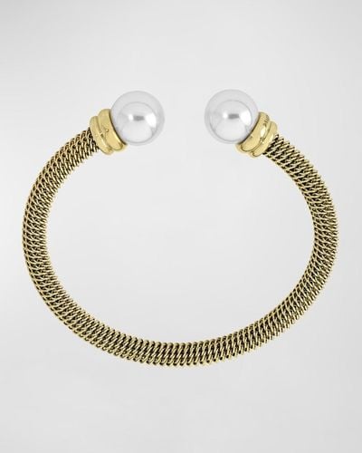 Majorica Tender Kissing Pearl Bracelet - Metallic