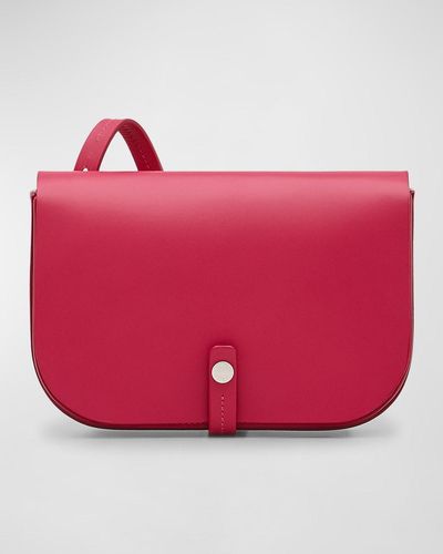 Il Bisonte Piccarda Vacchetta Leather Crossbody Bag - Pink