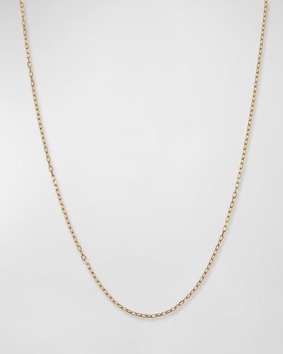 Siena Jewelry 14k Yellow Gold Thin Charm Chain, 18"l - White