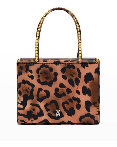 AMINA MUADDI Super Amini Gilda Leopard-print Top-handle Bag - Brown