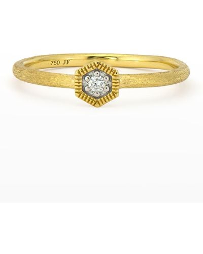 Jude Frances Petite Diamond Crown Ring - Yellow
