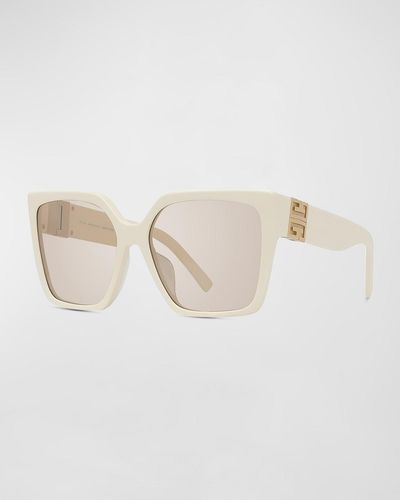 Givenchy 4g Acetate Butterfly Sunglasses - Natural